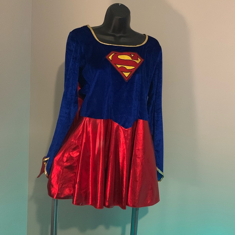 Superhero Costume Dress in Blue and Red